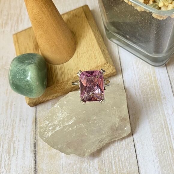 Ametrine Cubic Zirconia Fashion Ring Size 8.5 - Picture 1 of 7